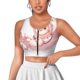 AILLOSA Activewear 3D Baskılı Desen TH-113 Askılı Kadın Atlet