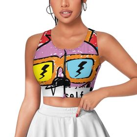 AILLOSA Activewear 3D Baskılı Desen TH-126 Askılı Kadın Atlet