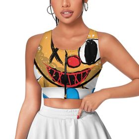 AILLOSA Activewear 3D Baskılı Desen TH-128 Askılı Kadın Atlet