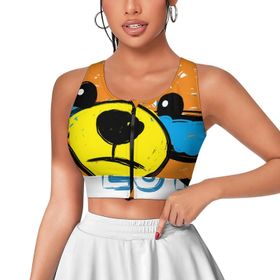 AILLOSA Activewear 3D Baskılı Desen TH-129 Askılı Kadın Atlet