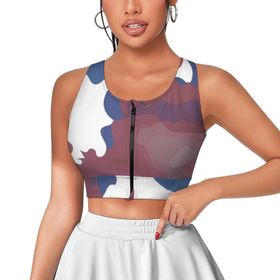 AILLOSA Activewear 3D Baskılı Desen TH-13 Askılı Kadın Atlet