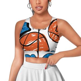 AILLOSA Activewear 3D Baskılı Desen TH-131 Askılı Kadın Atlet