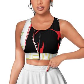 AILLOSA Activewear 3D Baskılı Desen TH-134 Askılı Kadın Atlet