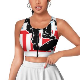 AILLOSA Activewear 3D Baskılı Desen TH-136 Askılı Kadın Atlet