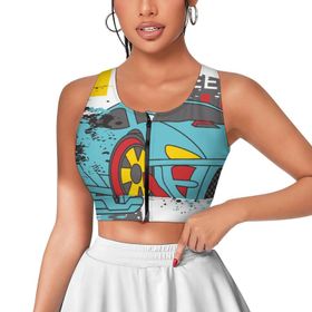 AILLOSA Activewear 3D Baskılı Desen TH-137 Askılı Kadın Atlet