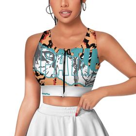 AILLOSA Activewear 3D Baskılı Desen TH-139 Askılı Kadın Atlet