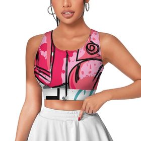 AILLOSA Activewear 3D Baskılı Desen TH-147 Askılı Kadın Atlet