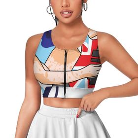 AILLOSA Activewear 3D Baskılı Desen TH-149 Askılı Kadın Atlet