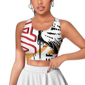 AILLOSA Activewear 3D Baskılı Desen TH-155 Askılı Kadın Atlet