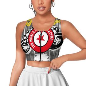 AILLOSA Activewear 3D Baskılı Desen TH-156 Askılı Kadın Atlet