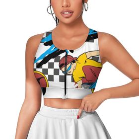 AILLOSA Activewear 3D Baskılı Desen TH-157 Askılı Kadın Atlet