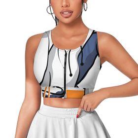 AILLOSA Activewear 3D Baskılı Desen TH-159 Askılı Kadın Atlet