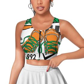 AILLOSA Activewear 3D Baskılı Desen TH-163 Askılı Kadın Atlet