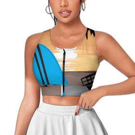AILLOSA Activewear 3D Baskılı Desen TH-167 Askılı Kadın Atlet