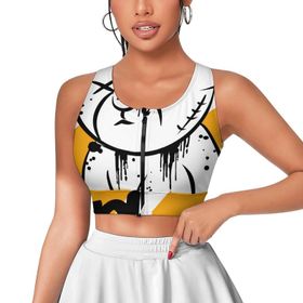 AILLOSA Activewear 3D Baskılı Desen TH-168 Askılı Kadın Atlet