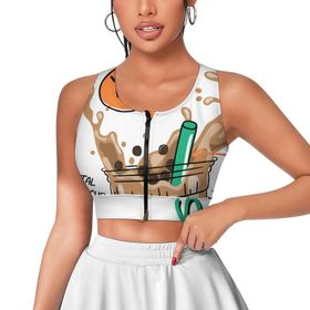 AILLOSA Activewear 3D Baskılı Desen TH-171 Askılı Kadın Atlet