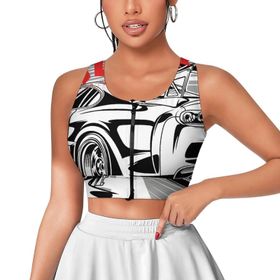 AILLOSA Activewear 3D Baskılı Desen TH-174 Askılı Kadın Atlet