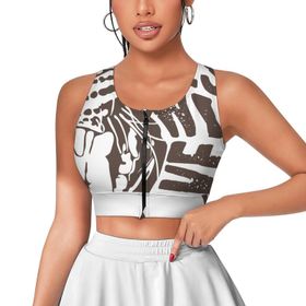 AILLOSA Activewear 3D Baskılı Desen TH-182 Askılı Kadın Atlet