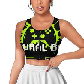AILLOSA Activewear 3D Baskılı Desen TH-183 Askılı Kadın Atlet