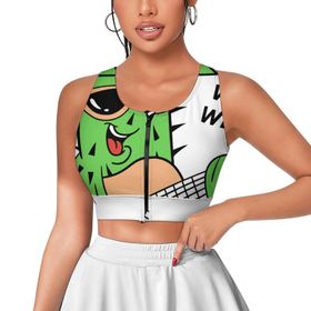 AILLOSA Activewear 3D Baskılı Desen TH-185 Askılı Kadın Atlet