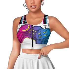 AILLOSA Activewear 3D Baskılı Desen TH-187 Askılı Kadın Atlet