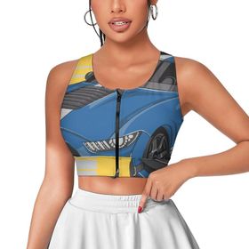 AILLOSA Activewear 3D Baskılı Desen TH-194 Askılı Kadın Atlet