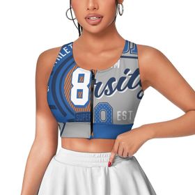 AILLOSA Activewear 3D Baskılı Desen TH-201 Askılı Kadın Atlet