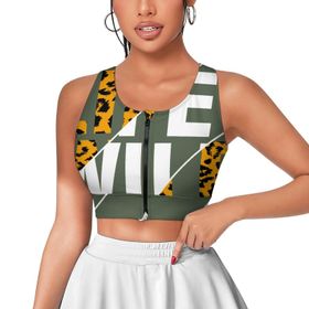 AILLOSA Activewear 3D Baskılı Desen TH-202 Askılı Kadın Atlet