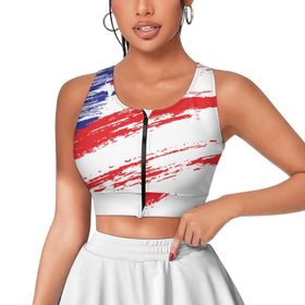 AILLOSA Activewear 3D Baskılı Desen TH-266 Askılı Kadın Atlet