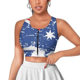AILLOSA Activewear 3D Baskılı Desen TH-267 Askılı Kadın Atlet