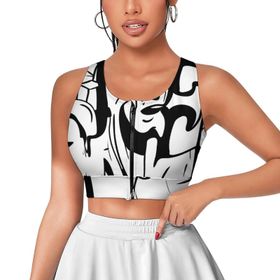 AILLOSA Activewear 3D Baskılı Desen TH-278 Askılı Kadın Atlet