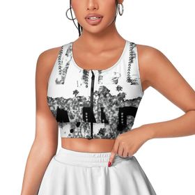 AILLOSA Activewear 3D Baskılı Desen TH-279 Askılı Kadın Atlet