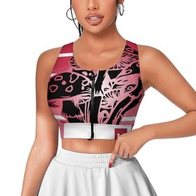 AILLOSA Activewear 3D Baskılı Desen TH-287 Askılı Kadın Atlet