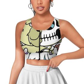 AILLOSA Activewear 3D Baskılı Desen TH-298 Askılı Kadın Atlet