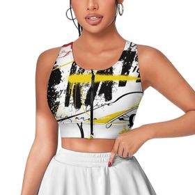 AILLOSA Activewear 3D Baskılı Desen TH-299 Askılı Kadın Atlet