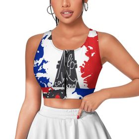AILLOSA Activewear 3D Baskılı Desen TH-301 Askılı Kadın Atlet