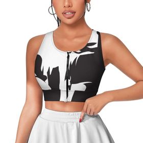 AILLOSA Activewear 3D Baskılı Desen TH-308 Askılı Kadın Atlet