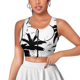 AILLOSA Activewear 3D Baskılı Desen TH-309 Askılı Kadın Atlet