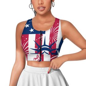 AILLOSA Activewear 3D Baskılı Desen TH-338 Askılı Kadın Atlet
