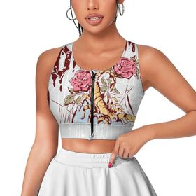 AILLOSA Activewear 3D Baskılı Desen TH-356 Askılı Kadın Atlet