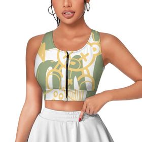 AILLOSA Activewear 3D Baskılı Desen TH-361 Askılı Kadın Atlet