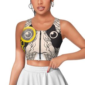 AILLOSA Activewear 3D Baskılı Desen TH-371 Askılı Kadın Atlet