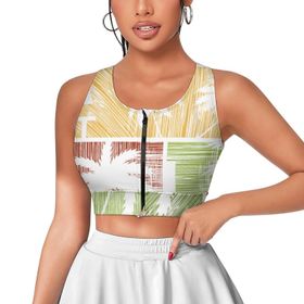 AILLOSA Activewear 3D Baskılı Desen TH-372 Askılı Kadın Atlet