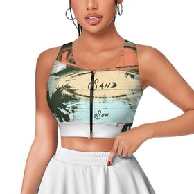AILLOSA Activewear 3D Baskılı Desen TH-375 Askılı Kadın Atlet