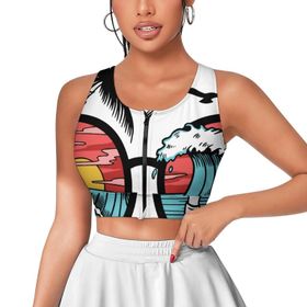 AILLOSA Activewear 3D Baskılı Desen TH-378 Askılı Kadın Atlet