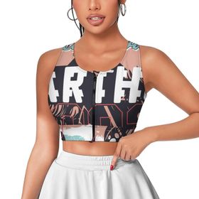 AILLOSA Activewear 3D Baskılı Desen TH-379 Askılı Kadın Atlet