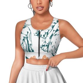 AILLOSA Activewear 3D Baskılı Desen TH-38 Askılı Kadın Atlet