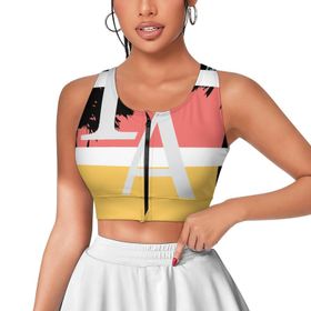AILLOSA Activewear 3D Baskılı Desen TH-384 Askılı Kadın Atlet
