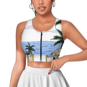 AILLOSA Activewear 3D Baskılı Desen TH-394 Askılı Kadın Atlet