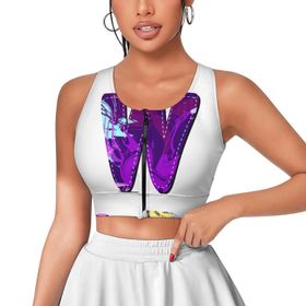 AILLOSA Activewear 3D Baskılı Desen TH-417 Askılı Kadın Atlet